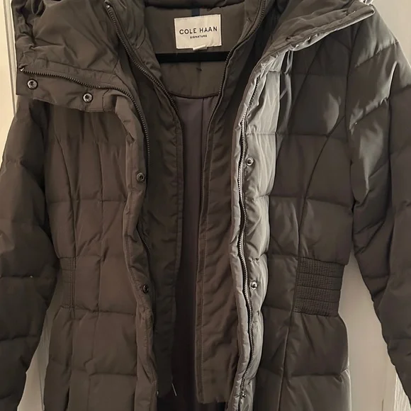 Cole Haan Gray Puffer Coat - Picture 5 of 5